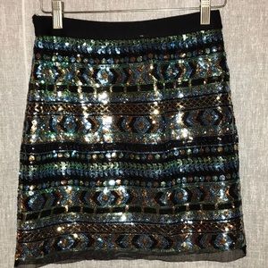 Sequined Miniskirt